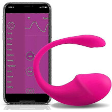 Slimme siliconen bekkenbodemspiertrainer voor vrouwen, waterdicht, blaascontroletrainer met app-afstandsbediening, oplaadbaar (roze)