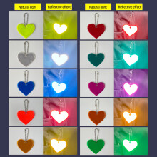 12x Sicherheits Reflektor Pendant Liebe