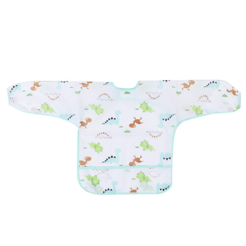 Childrens Long Sleeve Painting Apron Blue 1