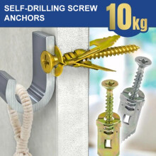 Self Drilling Carbon Steel Anchors with Screws for Gypsum Sheets 8mm-24mm