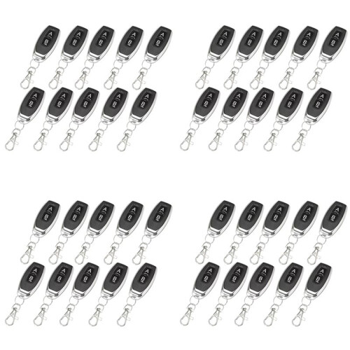 40x 433 MHz RF Remote Control, Learning Code EV1527 for Gate Garage Door Opener