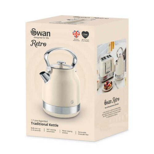 Swan Swan Retro Revive Cream Traditional Kettle 1