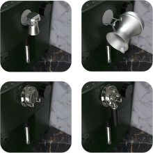 2 St. Koffie Portafilter Houder Muurbevestiging, Zelfklevende Espresso Portafilter Rek voor 51/53/58mm Portafilter