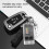 Small 1000lm Rechargeable UV LED Flashlight with Magnet, Buzzer, IPX4 7
