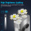 Small 1000lm Rechargeable UV LED Flashlight with Magnet, Buzzer, IPX4 10