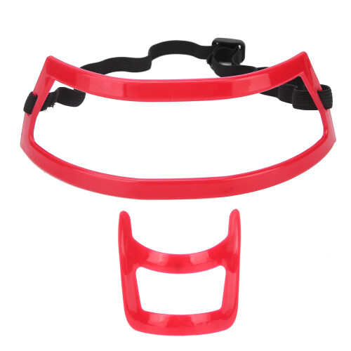 Red Plastic Beard Neckline Shaving Template Set for Men 1