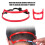 Red Plastic Beard Neckline Shaving Template Set for Men 3