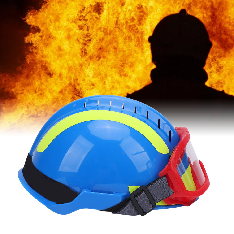 Rescue Helmet F2 With Light, Ventilated Hard Hat For Safety, Blue 8721391396023