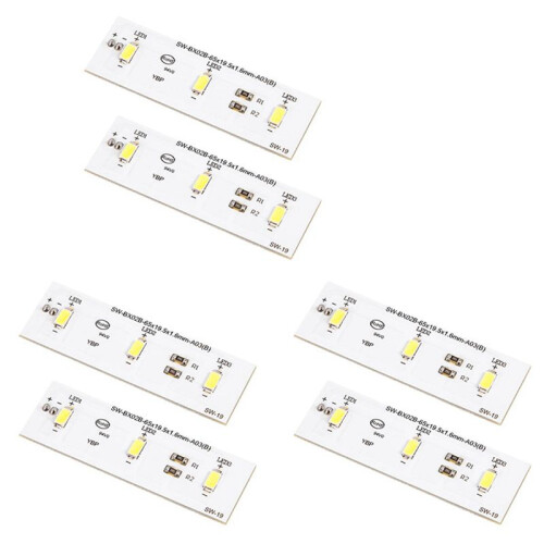 6PCS SW-BX02B Refrigerator Replacement LED Light Board ZBE2350HCA Light Bar SW-BX02B