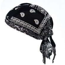 Breathable Sun Protections Bandana Cap For Summer Cycling-Black