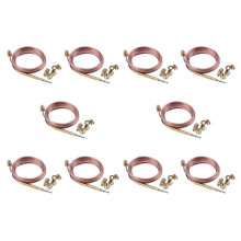 10X Kit Termocoppia Universale Stufa un Gas 1500Mm M6X0,75 con Dado di Troppo Pieno (50) Termocoppia di Ricambio