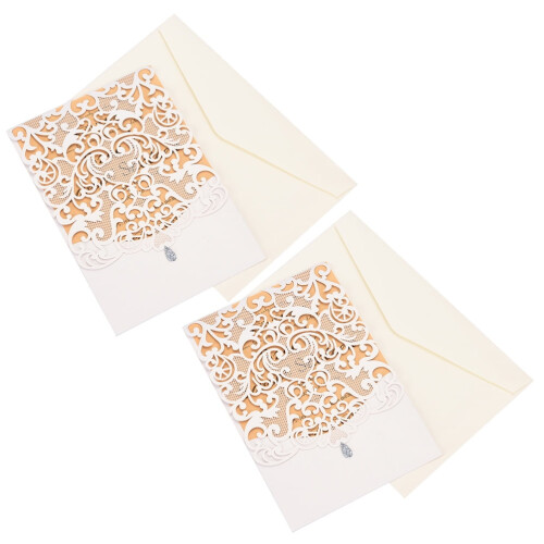 FRCOLOR 10 Sets Romantic Invitation Cards Creative Invitations