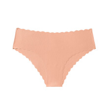 Dam Sömlös Hipster No Show Osynlig Issiden Stretchunderkläder Pack Bikiniunderkläder Trosa Orange S