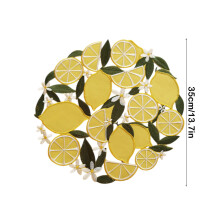 Home, Garden & Tools Dining Entertaining Kitchen Lemon Embroidered Placemats Mat Decoration No Slip Insulation Mats Plates, Gifts for Her, Yellow