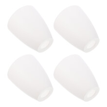 ROSENICE 4Pcs Simple Plastic Lampshade Chandelier Lamp Shade for Home White