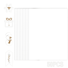 50 Blatt 8,5" x 11" (21,6 x 27,9 cm) 230 g/m² Kartonpapier für Einladungen, Bastelarbeiten, Karten, Drucksachen, Hochzeiten, Zeichnen und