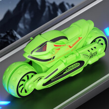 Motocicletta trasformabile con scivolo - Giocattolo interattivo 3 in 1 per drifting e corse per bambini