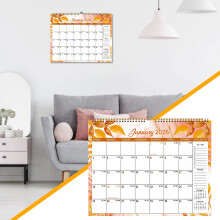 2026 Wall Calendar – 12-Month Spiral-Bound with Hanging Hook, Notes & To-Do List, Compatible with 2026 Planning