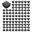 800pcs Plastic Square Tube Inserts End Blanking Caps 20mm X 20mm Black 1