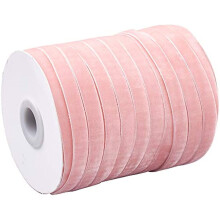 50 Yards Green Single Face Velvet Ribbon for Christmas Wedding Wrapping Crafts Decoration