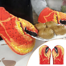 Under $5 Crab Claw Oven Gloves, Anti-Scalding Insulation Gloves for Baking Cooking, Oven Gloves Kitchen Safety