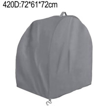 Udendørs 210D/420D Oxford-stof vandtæt bordrundsavbetræk grå 72*61*72 cm - 420D: 72*61*72 cm grå