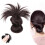 Περούκα με κλιπ και φτερό - Hgyugrf Messy Bun Κομμάτι μαλλιών, Κομμάτι μαλλιών Messy Buns με 1