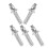 HOMEMAXS Non-Slip Walking Stick Tips 5pcs 1