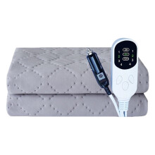 12V Car Heated Blanket, Up to 50, Timer Function, Compatible with Car/Truck/SUV/Van, for Travel & Camping