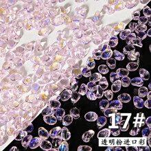 50pcs 8x6mm Teardrop Crystal Glass Pendants Loose Beads Lot for Jewelry Making-Pink AB