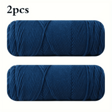 2 Pack 100g/ball Soft 8ply Milk Cotton Yarn Circular Needle Threads for Knitting Woolen Thread Sweater DIY Hat Scarf Warm Hand Knitting