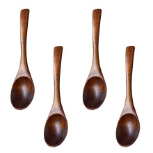 ROSENICE Wooden Kids Utensils for Hotel Dining 4-Piece Set