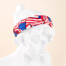 Soumake American Flag Headband for Women & Girls – Red, White, Blue Elastic Anti-Slip Hair Hoop, Patriotic 4th of July Accessory