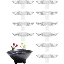 2025 Creative Floating Floral Arrangement Holder, 10/20/30pcs Clear Acrylic Holders for Bowls/Fish Tanks – Compatible with Indoor Floral Arranging