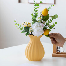 ZHMRFG Hydroponic Ceramic Vase, 6.30In, Elegant Zen-Style Decor for Home, Office, Shelf or Tabletop – Reusable & Gift-Ready