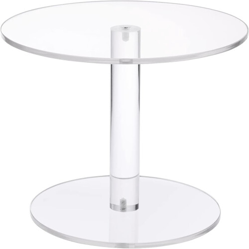 Clear Acrylic Cake Stand Round 7.8 Inch