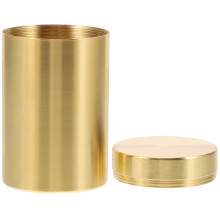WRISTBIQUE Tea Canister Golden For Candy 1Pack 2.8x1.8x1.8in