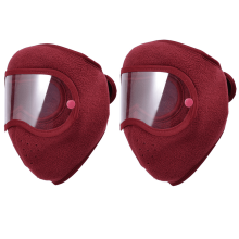 Fleece termomask med avtagbara skyddsglasögon, vinterventilerande varma masker, vindtät, imfri, för skidåkning, löpning - unisex