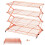 4-Tier Collapsible Cooling Rack, Adjustable 3-Setting & Stackable Stainless Steel Baking Rack, Compatible with Baking, Cookies, Bread – Gold, 1