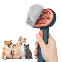 Cat Deshedding Brush for Long/Short Hair, Indoor Cats & Kittens – Compatible with Dogs & Horses, White