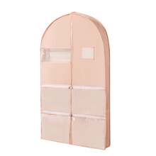 Space Saving Hanging Garment Bag Self Compression Zipper Organizers for Clothes - Travel Cover with Hanger Ideal for Home Textile Storage Solutions