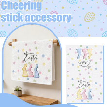 Easter Hand Towels Bunny Bathroom Towels 100% Cotton Soft Absorbent Decorative Towels for Bathroom Kitchen Spring Holiday, 16 x 24 in
