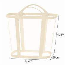 Nylon Mesh Laundry Basket with Handle Breathable Folding Portable Dirty Clothes Organizer Bags Large Capacity Toys Storage Bag