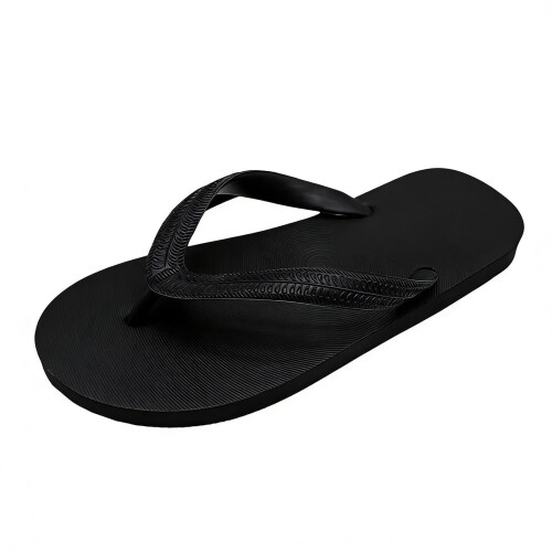Μαύρες Unisex αντιολισθητικές σαγιονάρες από καουτσούκ – Ελαφριά, casual σανδάλια για