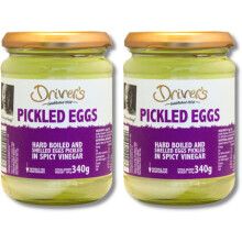 Driver's Pickled Eggs - Pack of 2 Jars x 340g Each