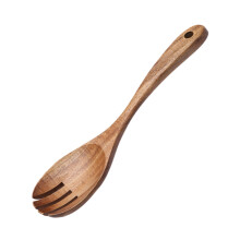 Solid Wood Utensil Set Natural Wooden Spoon and Fork for Everyday Kitchen Cooking and Mixing Needs