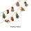 Iron Father Christmas String Lights 10 LED Beads 150cm 3