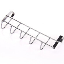 Christmas Clearance Silver Over-the-Door Hooks, Lightweight Kitchen Storage Rack & Cabinet Organizer – Compatible with Standard Doors