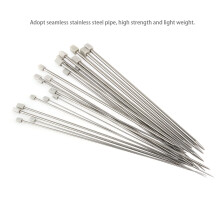 Pairs Metal Knitting Needles Stainless Steel Knitting Needles Silver 11 Pairs