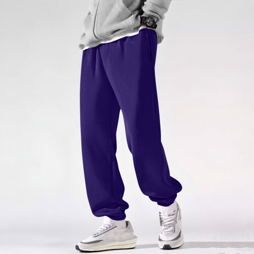 Ανδρικό παντελόνι jogger ελαστικό χειμερινό, απαλό, ζεστό, άνετο, χαλαρή εφαρμογή, 1
